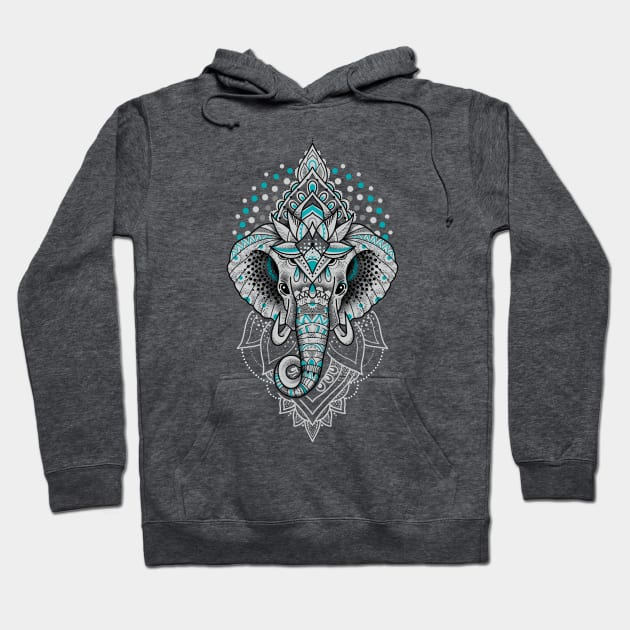 Lotus Elephant Hoodie by louddoodle